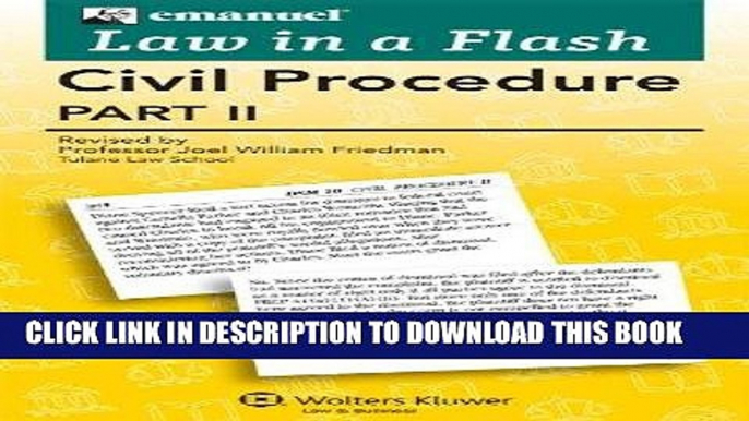 [PDF] Law in a Flash Cards: Civil Procedure II Full Collection