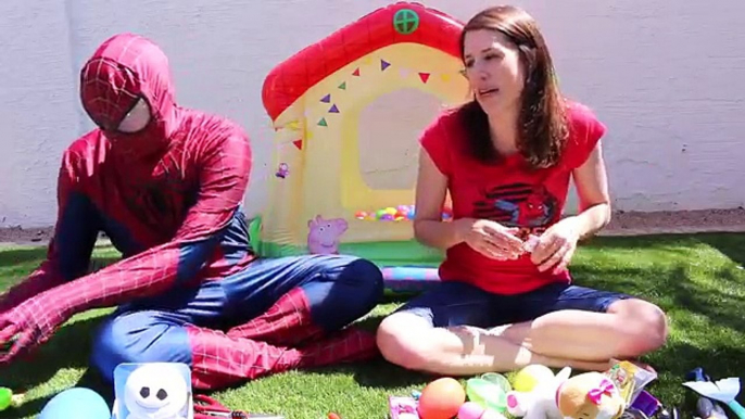 SURPRISE TOYS Ball Pit CHALLENGE Peppa Pig House Surprise Eggs & Blind Bags Spiderman DisneyCarToys