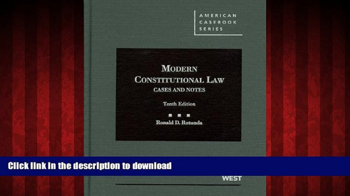 Buy books  Modern Constitutional Law, Cases and Notes, 10th (American Casebooks) (American