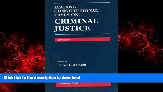 Buy book  Leading Constitutional Cases on Criminal Justice, 2011 online for ipad