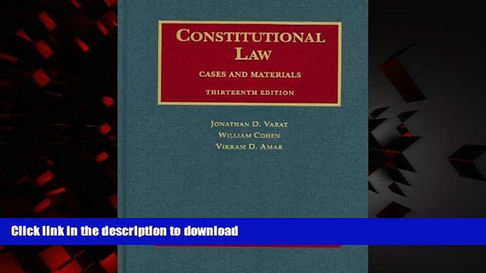 Read books  Constitutional Law, Cases and Materials (University Casebooks) (University Casebook