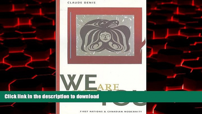 Read books  We Are Not You: First Nations and Canadian Modernity (Terra Incognita (Peterborough,