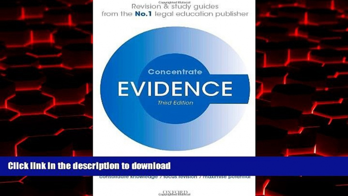 Read book  Evidence Concentrate: Law Revision and Study Guide online