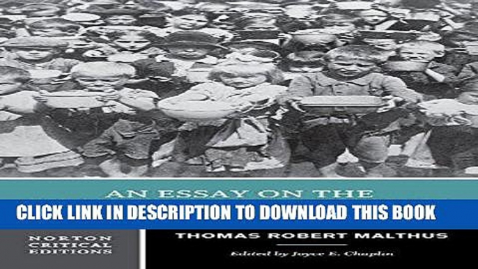 [EBOOK] DOWNLOAD An Essay on the Principle of Population (Norton Critical Editions) PDF