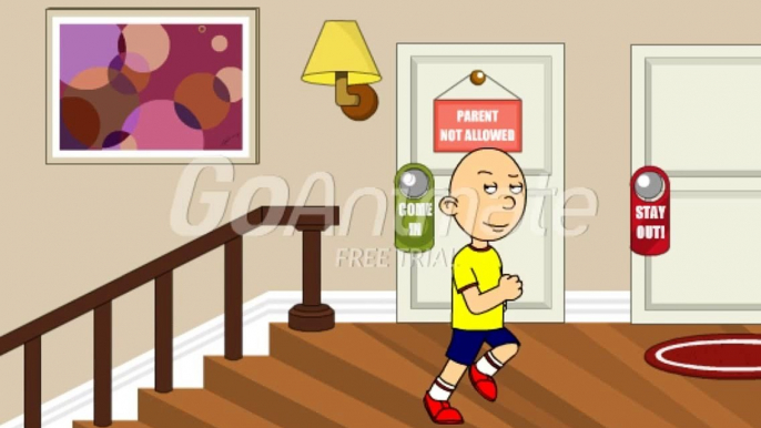 Caillou chops his Dads penis off and Gets Grounded