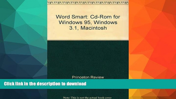 FAVORITE BOOK  Word Smart: Cd-Rom for Windows 95, Windows 3.1, Macintosh FULL ONLINE