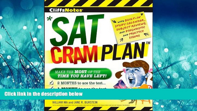 READ book  CliffsNotes SAT Cram Plan (Cliffsnotes Cram Plan)  FREE BOOOK ONLINE