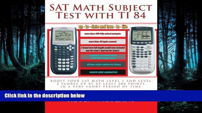 Free [PDF] Downlaod  SAT Math Subject Test with TI 84: advanced graphing calculator techniques