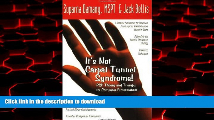 liberty book  It s Not Carpal Tunnel Syndrome!: RSI Theory and Therapy for Computer Professionals