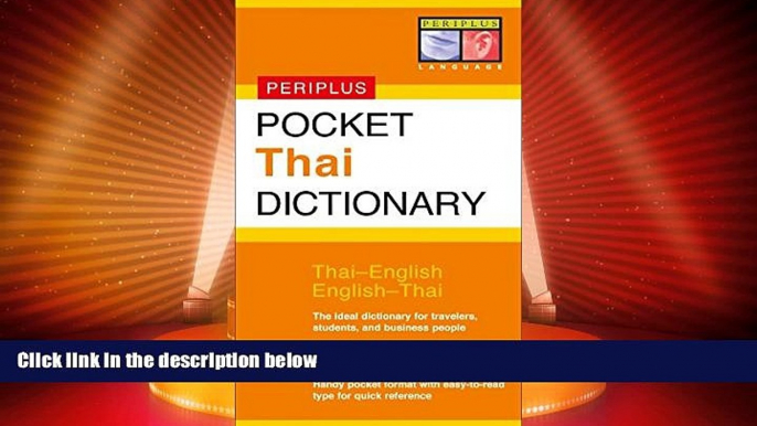 Deals in Books  Pocket Thai Dictionary: Thai-English English-Thai (Periplus Pocket Dictionaries)