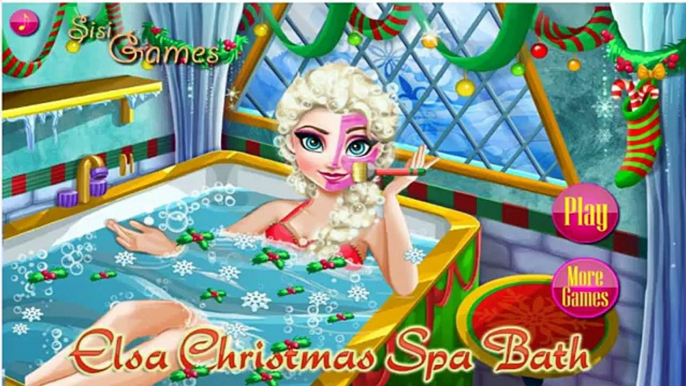 Permainan Frozen Elsa Christmas Spa Bath- Play Elsa Games