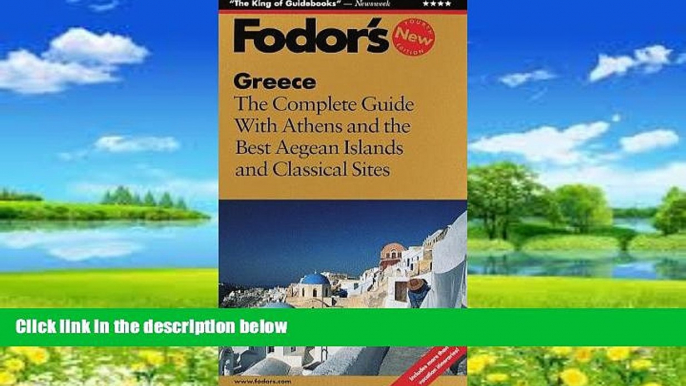 Best Buy Deals  Fodor s Greece, 4th Edition: The Complete Guide with Athens and the Best Aegean