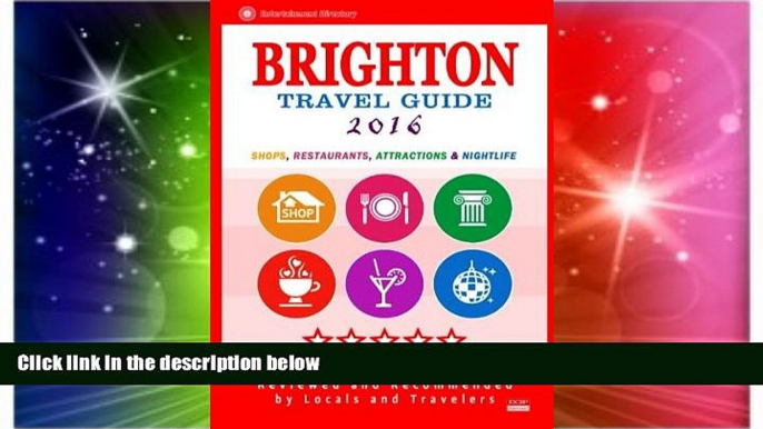 Ebook deals  Brighton Travel Guide 2016: Shops, Restaurants, Attractions and Nightlife in