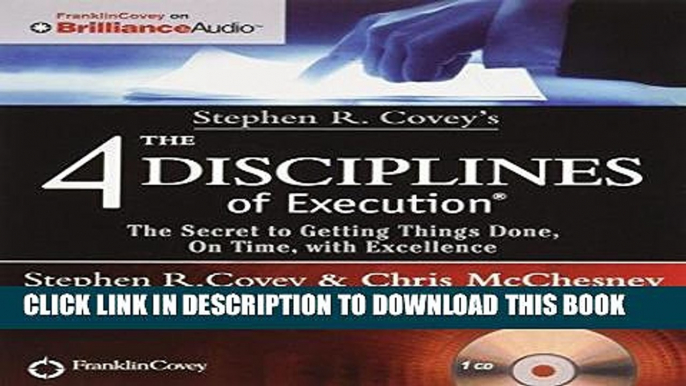 Best Seller Stephen R. Covey s The 4 Disciplines of Execution: The Secret To Getting Things Done,