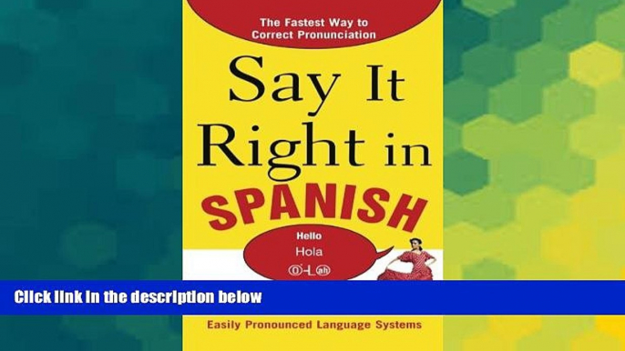 Ebook Best Deals  Say It Right in Spanish, 2nd Edition (Say It Right! Series)  BOOK ONLINE