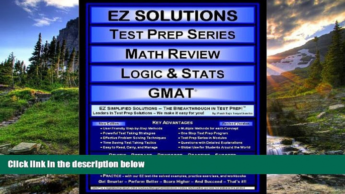 Choose Book EZ Solutions - Test Prep Series - Math Review - Logic   Stats - GMAT (Ez Solutions: