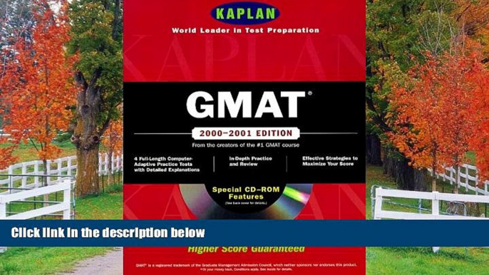 Enjoyed Read KAPLAN GMAT 2000-2001 WITH CD-ROM (Kaplan GMAT Premier Program (w/CD))