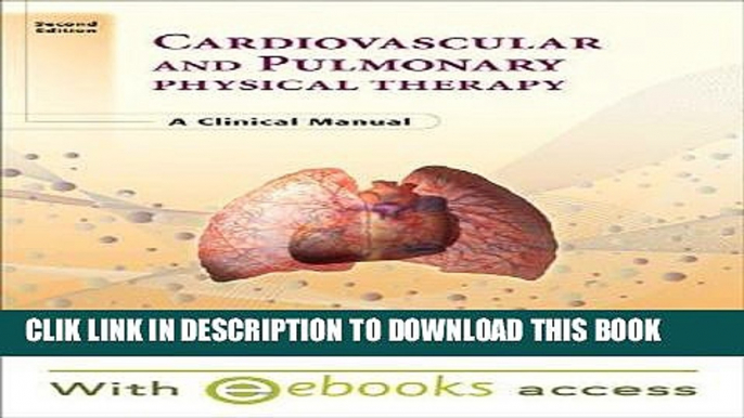 [PDF] Cardiovascular and Pulmonary Physical Therapy - E-Book Version to be sold via e-commerce: A