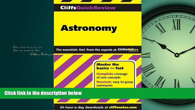 FAVORITE BOOK  CliffsQuickReview Astronomy (Cliffs Quick Review (Paperback))