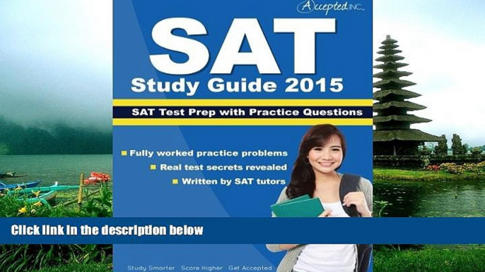 Choose Book SAT Study Guide 2015: SAT Prep and Practice Questions