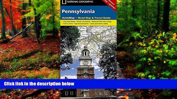 Buy National Geographic Maps Pennsylvania (National Geographic Guide Map)  Hardcover