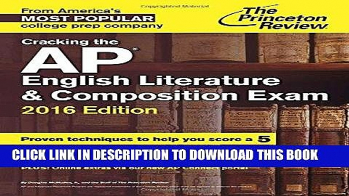 Best Seller Cracking the AP English Literature   Composition Exam, 2016 Edition (College Test