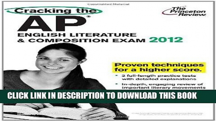 Best Seller Cracking the AP English Literature   Composition Exam, 2012 Edition (College Test