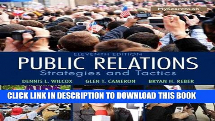 Best Seller Public Relations: Strategies and Tactics (11th Edition) Free Read