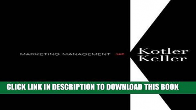 Ebook Marketing Management (14th Edition) Free Read