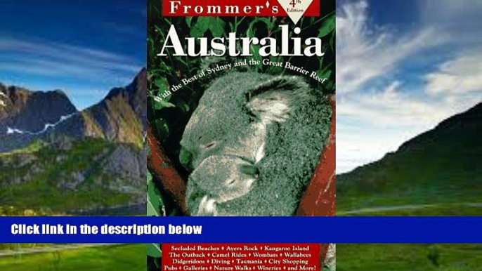 Best Buy Deals  Frommer s Australia (4th ed)  Best Seller Books Best Seller