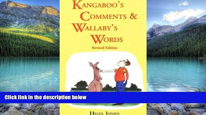 Best Buy Deals  Kangaroo s Comments   Wallaby s Words  Best Seller Books Most Wanted