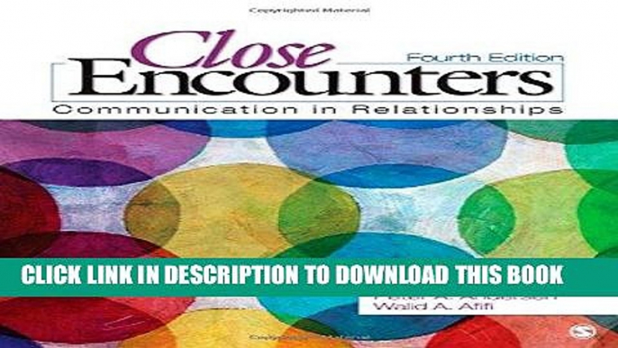 [PDF] Close Encounters: Communication in Relationships Popular Collection