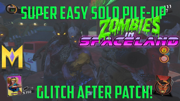 CoD Infinite Warfare Zombie Glitches - EASY SOLO Pile Up Glitch - "Spaceland Zombies Glitches"