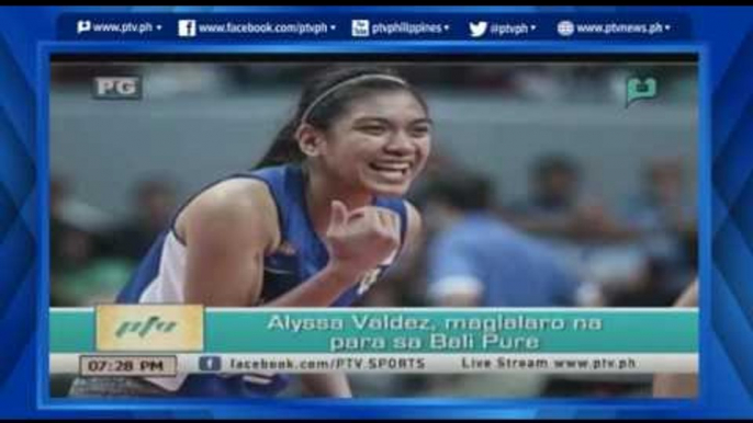 [PTVSports] Alyssa Valdez, maglalaro para sa Bali Pure [06|13|16]