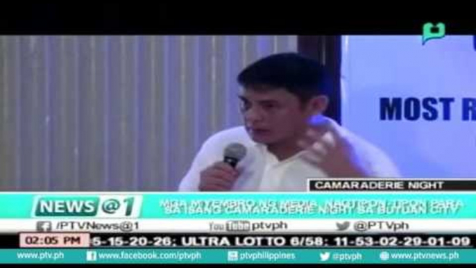 [News@1] Miyembro ng Media, nagtipon-tipon para sa isang Camaraderie night sa Butuan City [06|27|16]