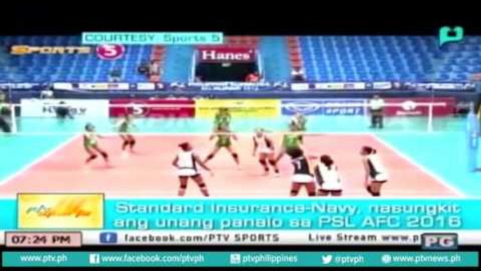 [PTVSports] Standard Insurance-Navy, nasungkit ang unang panalo sa PSL AFC 2016[07|04|16]