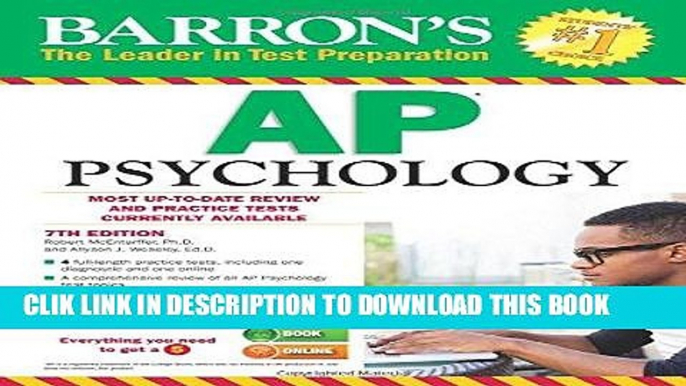 Best Seller Barron s AP Psychology, 7th Edition (Barron s AP Psychology Exam) Free Read