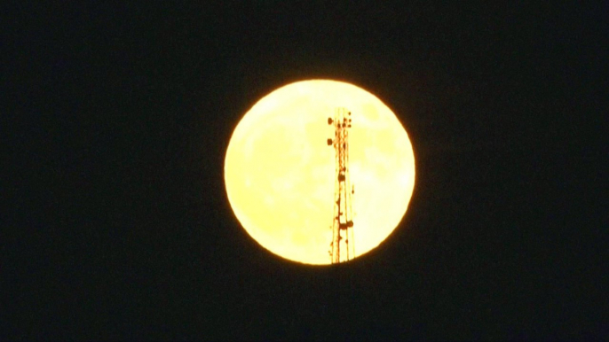 Largest supermoon in decades lights up the sky