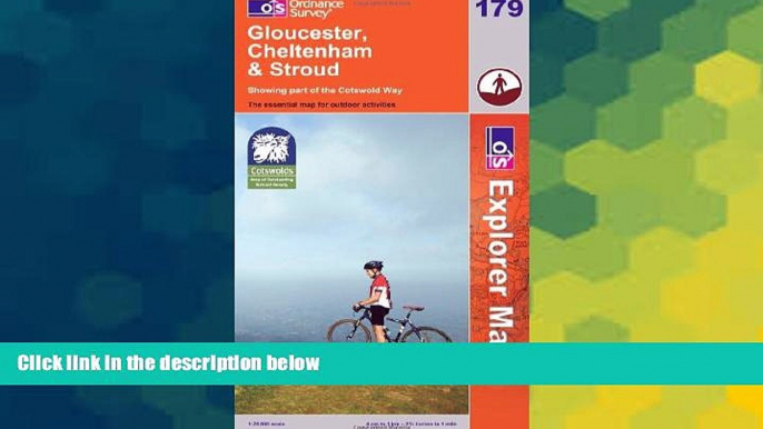 Ebook Best Deals  Gloucester, Cheltenham and Stroud (Explorer Maps) 179 (OS Explorer Map)  Buy Now