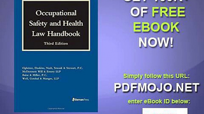 Occupational Safety and Health Law Handbook