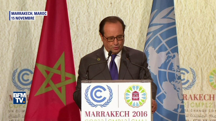 François Hollande: "Les Etats-Unis doivent respecter les engagements pris" sur le climat