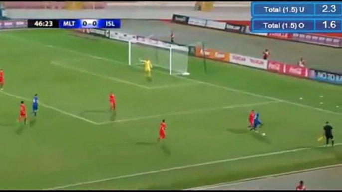 0-1 Arnor Traustason Goal HD - Malta 0-1 Iceland - 15.11.2016