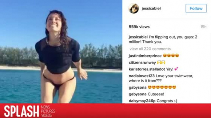 Jessica Biel Celebrates 2 Million Instagram Followers