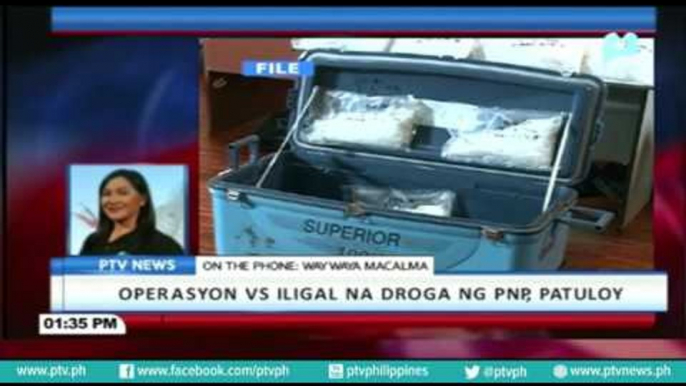 Operasyon kontra iligal na droga ng PNP, patuloy