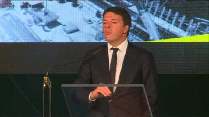 Caltanissetta - Renzi al cantiere stradale sulla SS 640 Agrigento-Caltanissetta (16.11.16)