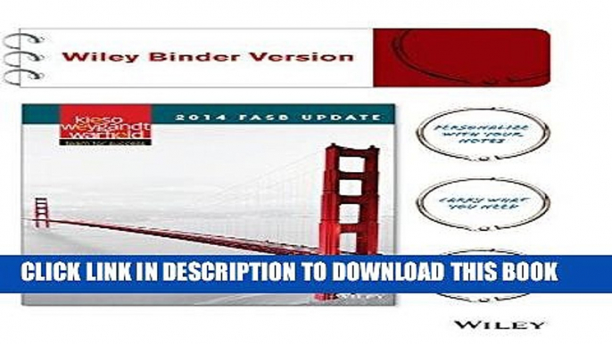 Ebook 2014 FASB Update Intermediate Accounting 15e Binder Ready Version + WileyPLUS Registration