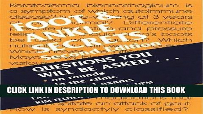 [PDF] Foot and Ankle Secrets (Secrets Series) Full Collection