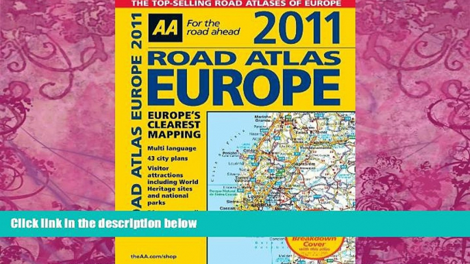 Best Buy Deals  AA Road Atlas Europe 2011  Full Ebooks Most Wanted