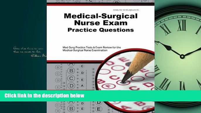 Online eBook  Medical-Surgical Nurse Exam Practice Questions: Med-Surg Practice Tests   Exam