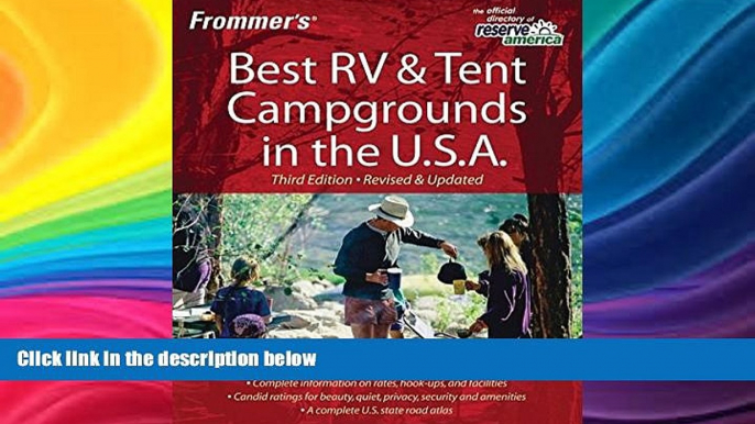 Big Sales  Frommer s Best RV and Tent Campgrounds in the U.S.A. (Frommer s Best RV   Tent